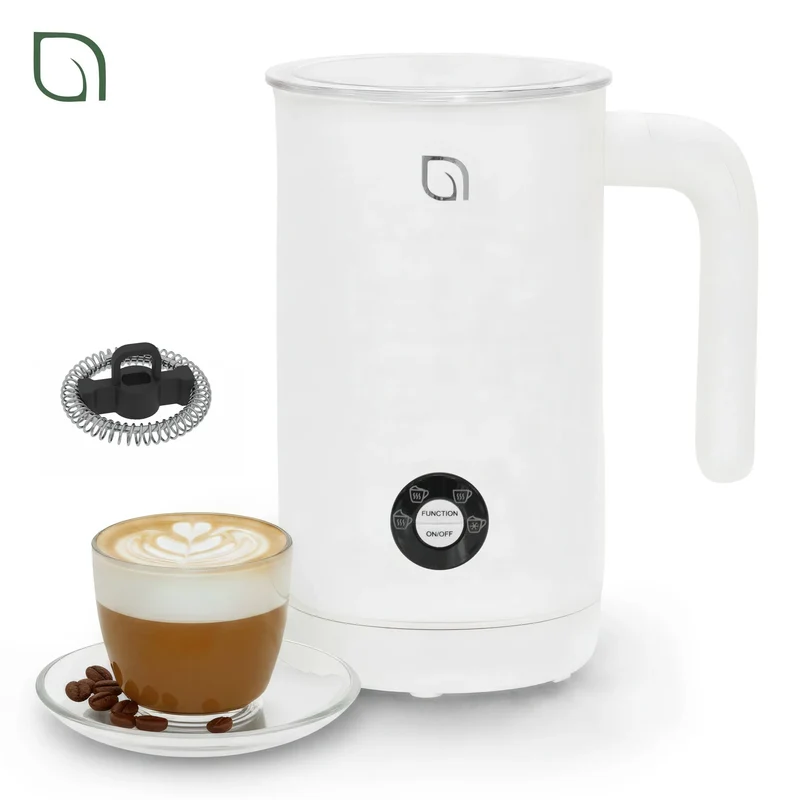 4-in-1 Cordless Electric Milk Frother & Steamer - White Open Box