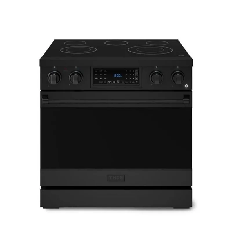 Gordon Ramsay by Thor Kitchen 36-in Professional Black Electric Range w/ Tilt Panel Touch Control