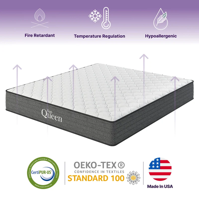 Victoria - 10" Cooling Gel Hybrid Mattress White / Full