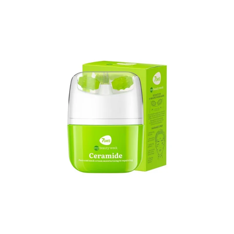 Crema Facial Ceramidas Hidratante con Masajeador - Cream Moisturizing & Repairing Ceramide 40 Ml
