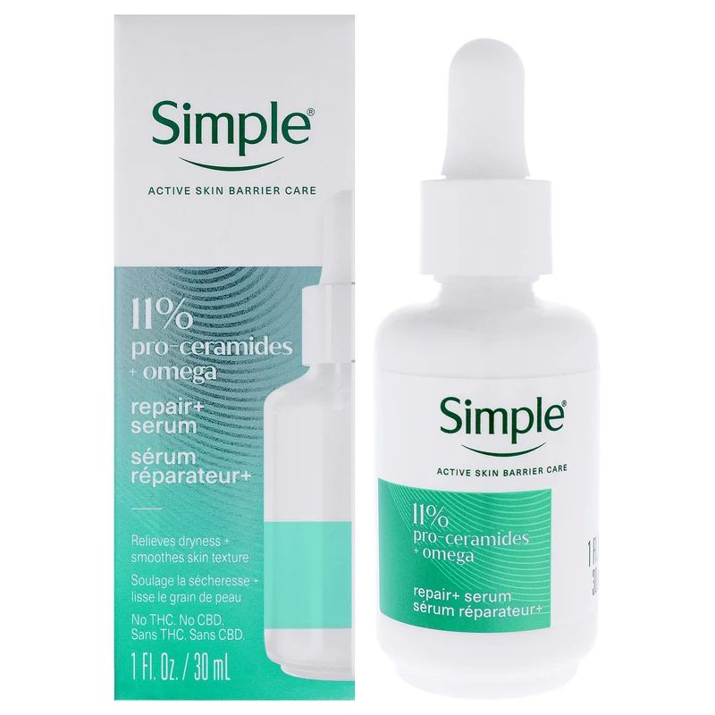 Simple 11 Percent Pro-Ceramides Plus Omega Repair Plus Serum by Simple for Unisex - 1.01 oz Serum 1.01 oz
