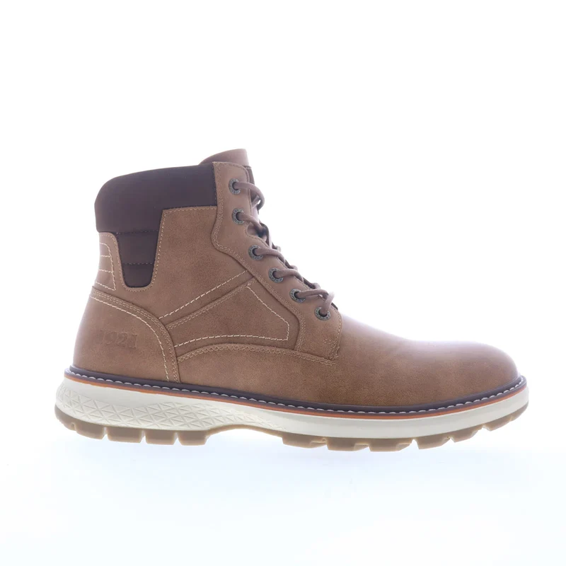 Freeman Marley F220246 Mens Brown Leather Lace Up Casual Dress Boots 9.5