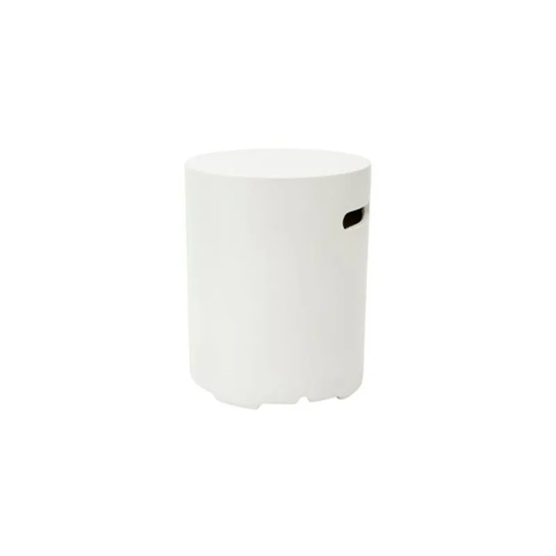 Elementi Cream White Smooth Finish Round Tank Cover
