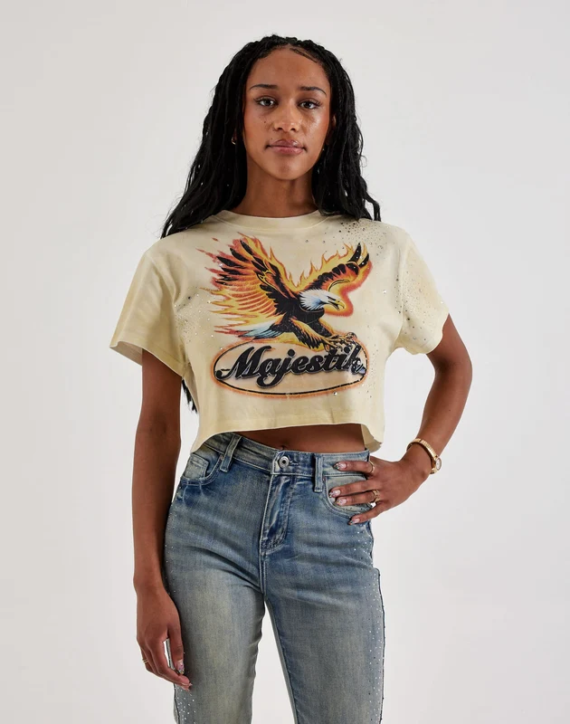 Majestik Eagle Rhinestone Tee SM