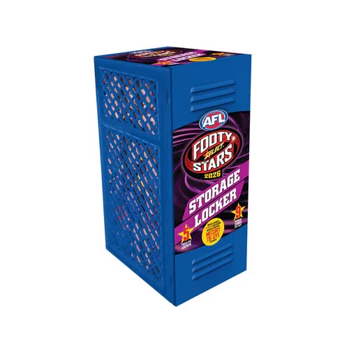 Select Cards 2026 AFL Footy Stars Storage Blaster Locker (Contains Exclusive Cards Pack) Gameology