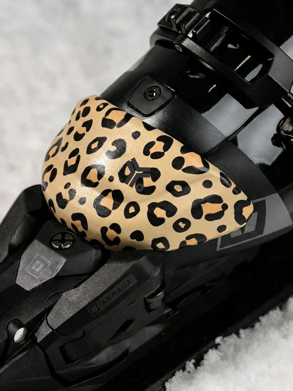 Bootcap 2.5 Ski Boot Insulated Toe Cover O/S / TAN LEOPARD