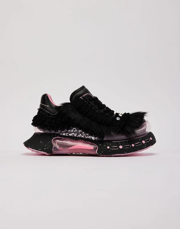 OOG Pony Hair Platform Sneaker 10