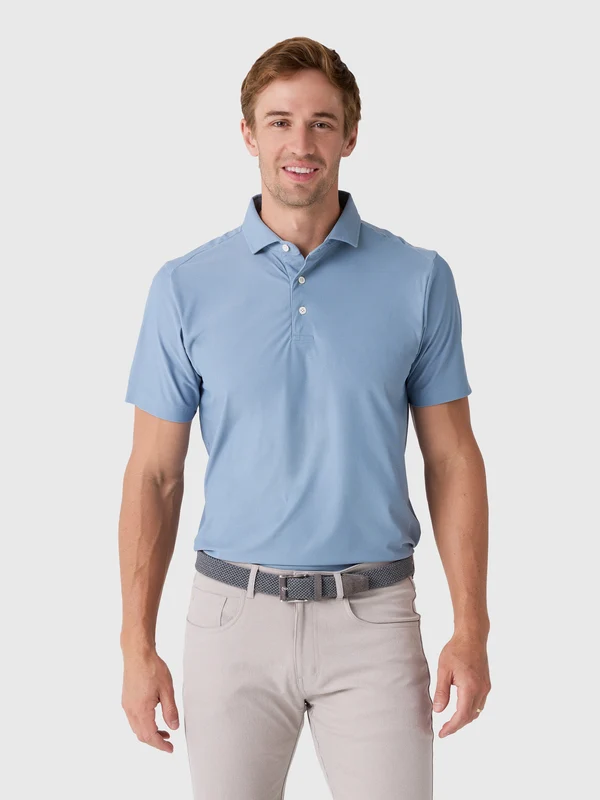 Technically Golf Men's Piqué Performance Polo M / BLUE QUARTZ