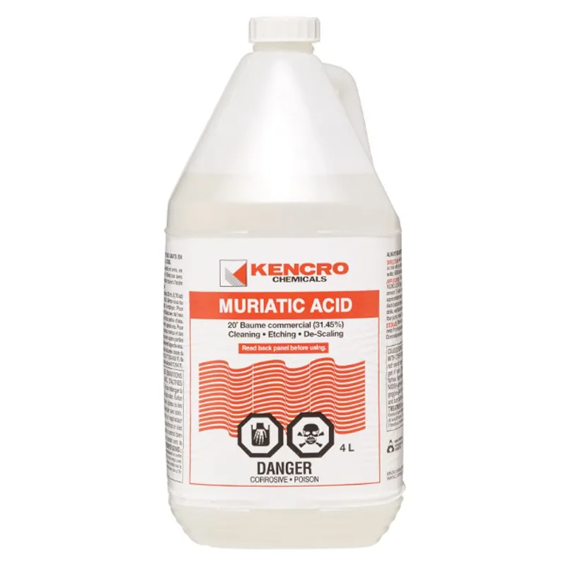 Kencro Hydrochloric Acid for Cleaning Etching and Descaling - 4 L