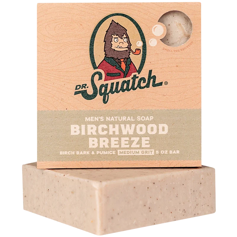 Dr. Squatch Men's Natural Bar Soap BIRCHWOOD BREEZE / OS