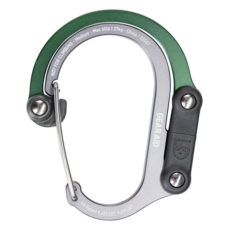 Carabiner Heroclip Dark Green / M