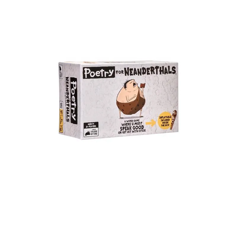 Jogo De Cartas Exploding Kittens Poetry For Neanderthals (pacote Com 3)