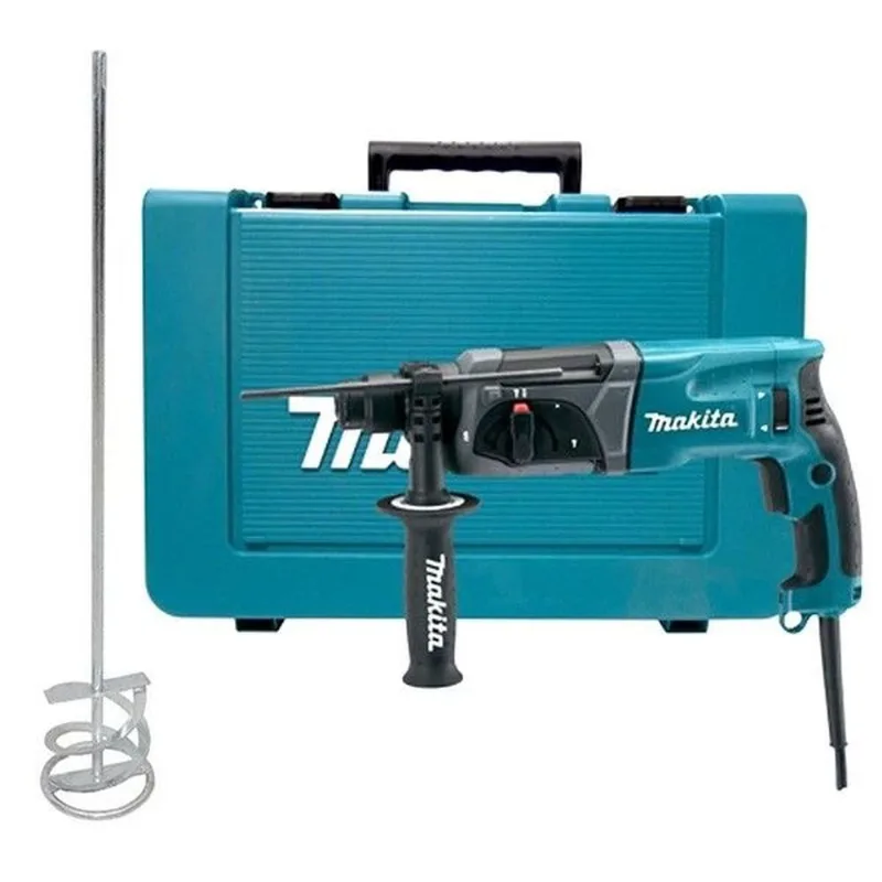 Martelete Perfurador/Rompedor 220V - HR2470 - Makita + Haste Batedor de Argamassa Misturador/Tintas