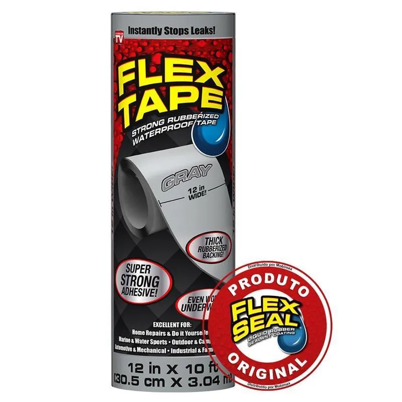 Flex Tape Superfita Flex Seal 30x150cm Cinza