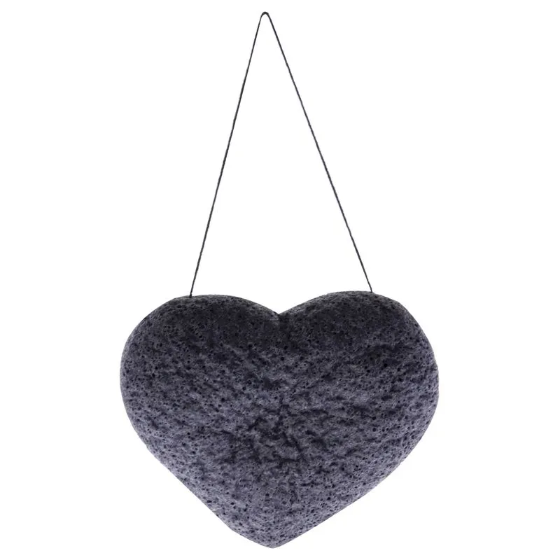 One Love Organics Limpeza Esponja Bambu Coração De Carvão 1pc