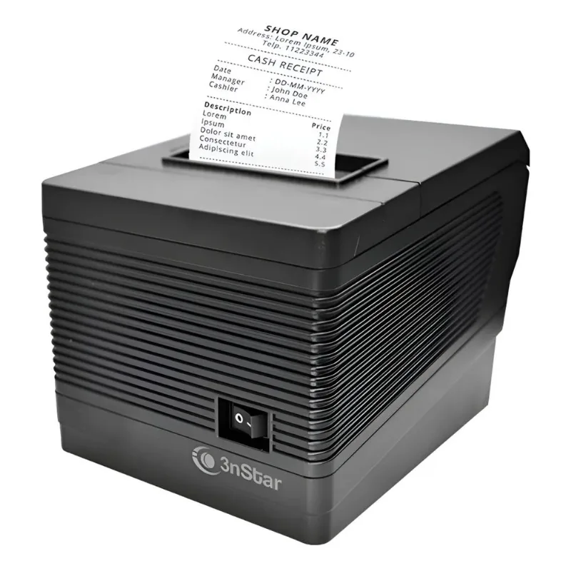 Impresora Termica 3nstar LAN+USB+Serial 80mm Negro