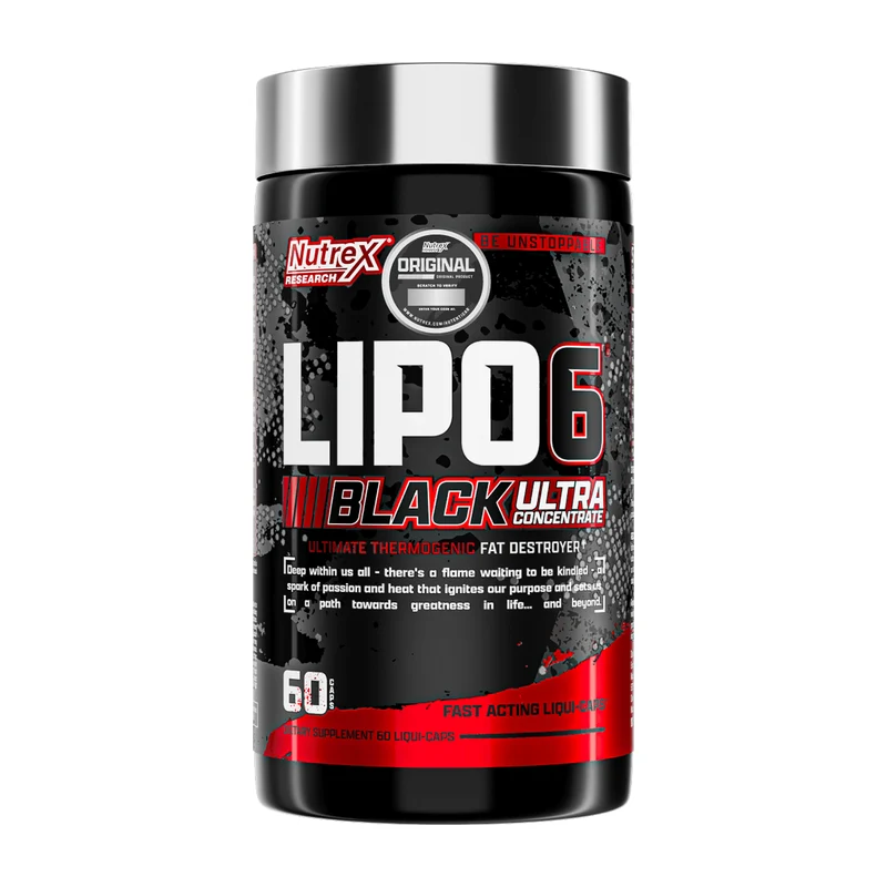 Lipo 6 Black Ultra Concentrate 60 caps SIN SABOR