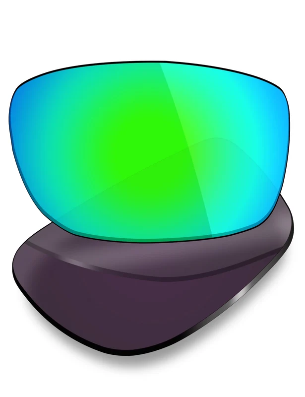 Oakley Jawbone Asian Fit 62mm Replacement Lenses by MRY Emerald Green Mirrored / HD Polarized