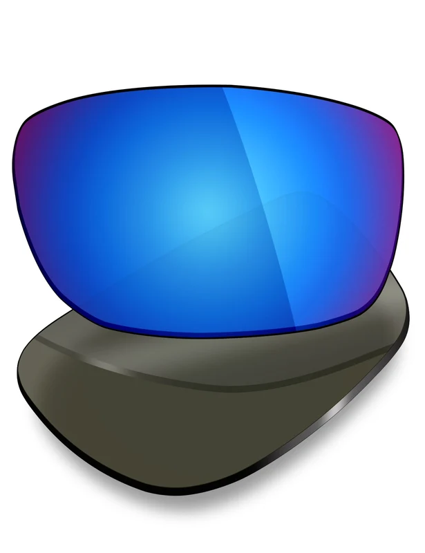 Oakley Racing Jacket Asian Fit 62mm Replacement Lenses by MRY Ice Blue Mirrored / HD Polarized