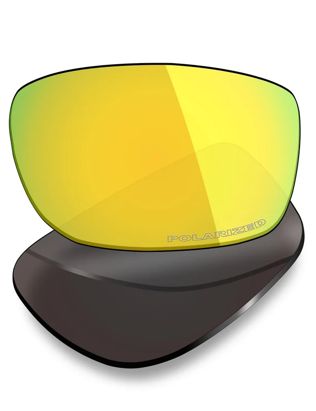 Oakley Racing Jacket Asian Fit 62mm Replacement Lenses by MRY 24K Gold Mirrored / HD Polarized Plus