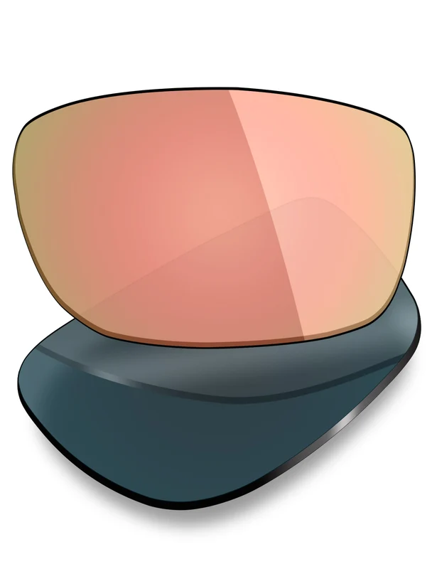 Oakley Racing Jacket Asian Fit 62mm Replacement Lenses by MRY Peach Gold Mirrored / HD Polarized