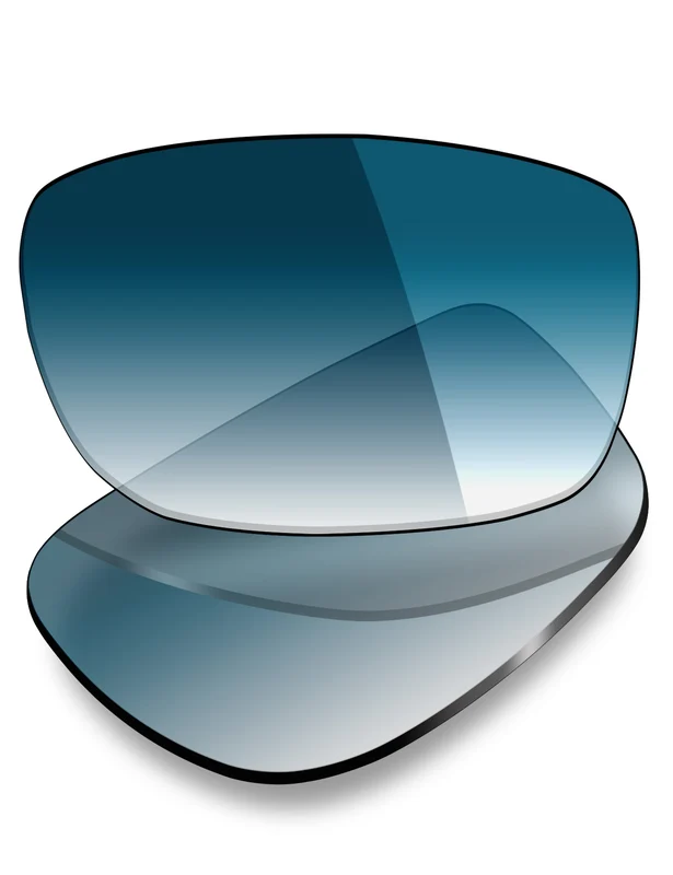 Oakley Racing Jacket Asian Fit 62mm Replacement Lenses by MRY Blue Gradient / Non-polarized