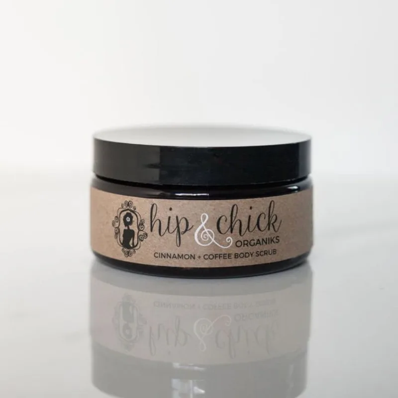 Esfoliante Corporal Hip &amp; Chick Organiks Cinnamon + Café 240 Ml