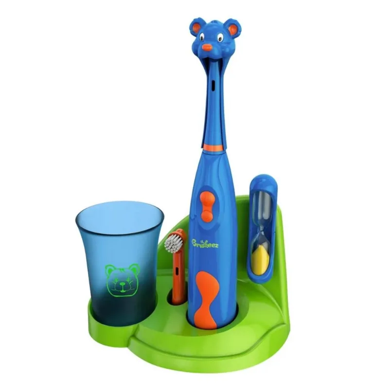 Set Cepillo de Dientes Electrico para niño Brusheez - Buddy el Oso PEKTBEAR