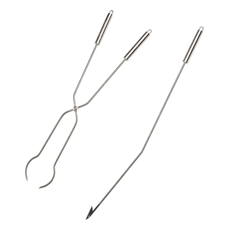 Fire Pit Tool Set - Bonfire - Stainless Steel Finish Open Box