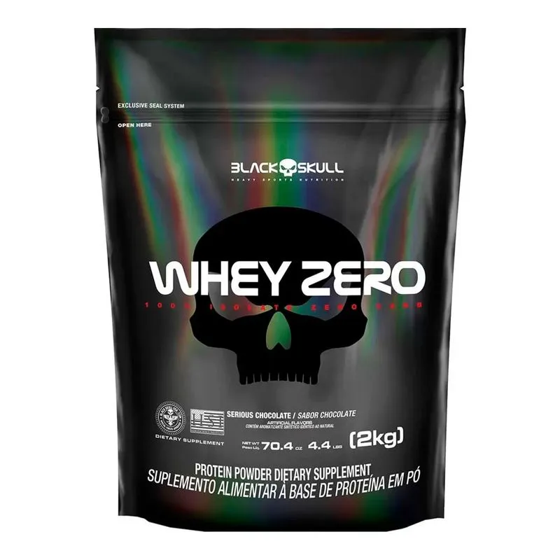 Whey Zero 2kg Refil - Black Skull Whey Zero 2kg Refil Chocolate - Black Skull