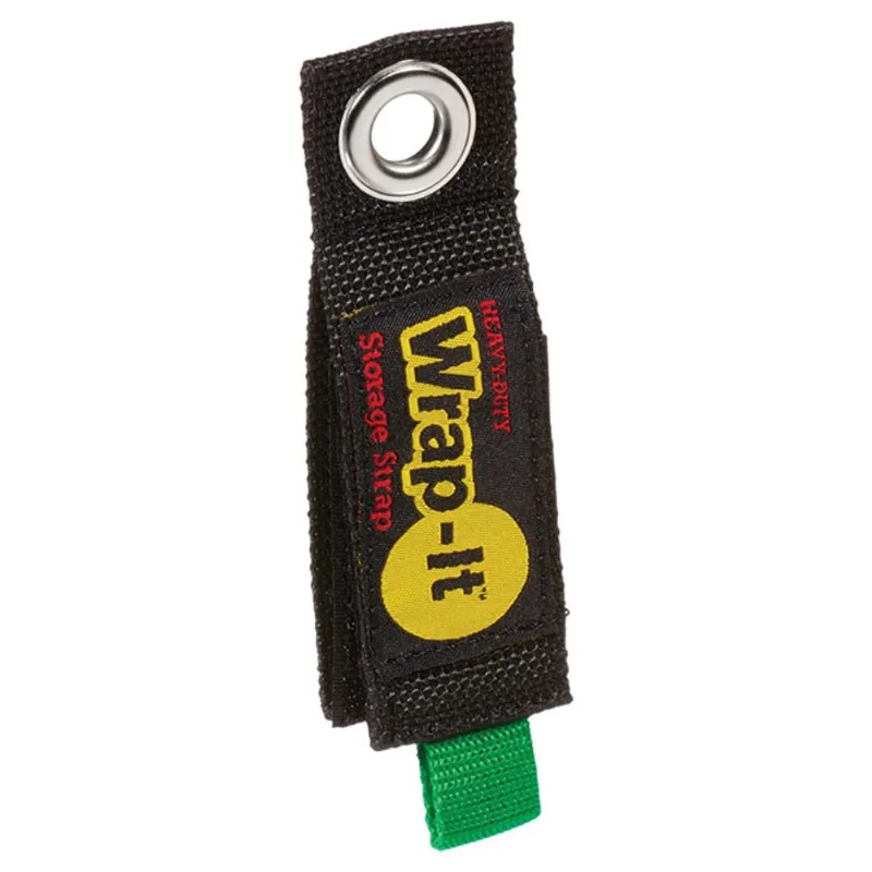 Wrap-It Heavy-Duty Storage Strap - Black - Nylon - 1 1/2-in W x 11-in L