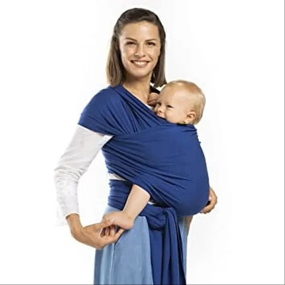 Baby Carrier Wrap - Boba Wrap - Serenity Dark Blue Open Box