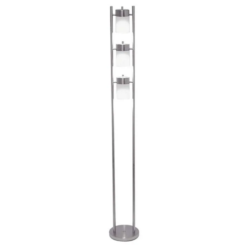 ORE International 65-in Silver Standard Floor Lamp