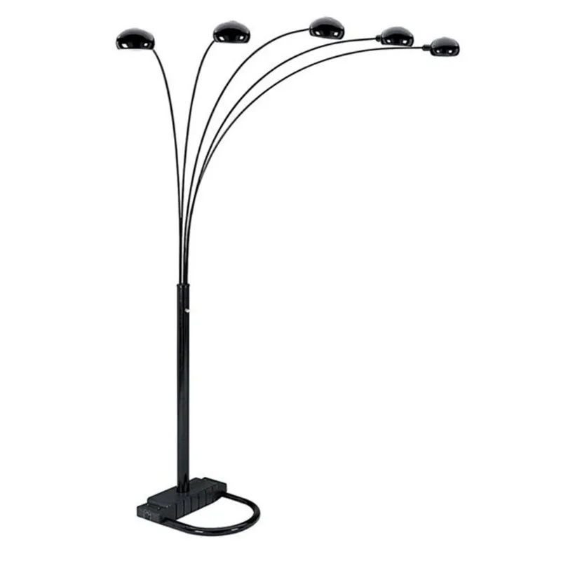ORE International 84-in Black Arc Floor Lamp