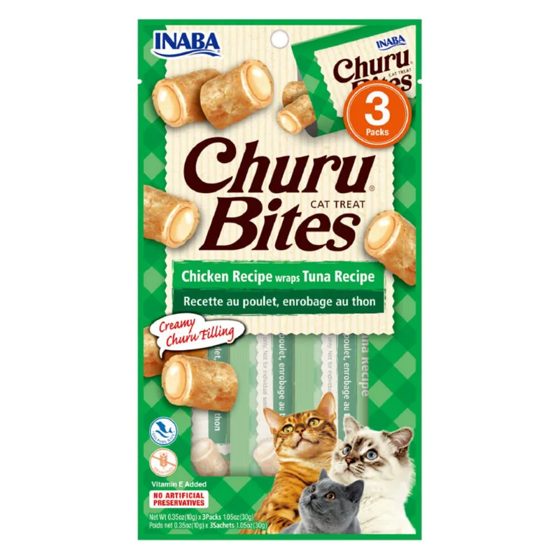 Snack para gato toda etapa sabor pollo con atún 30g Churu 1532701
