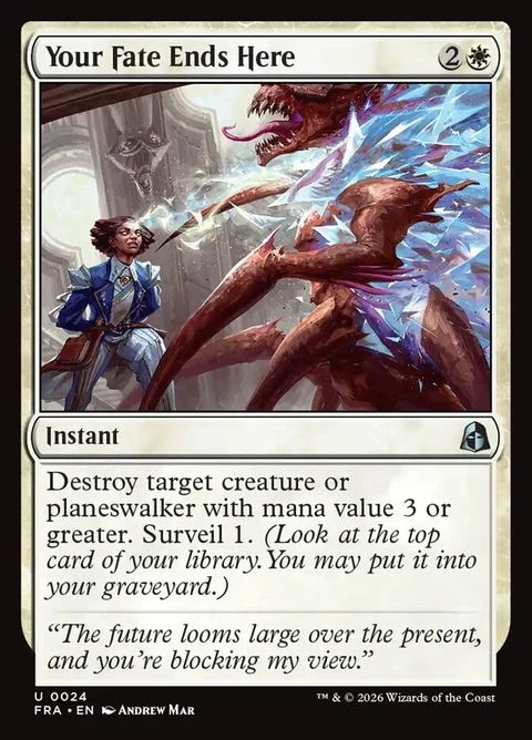 Your Fate Ends Here (24) Non-Foil / Near Mint