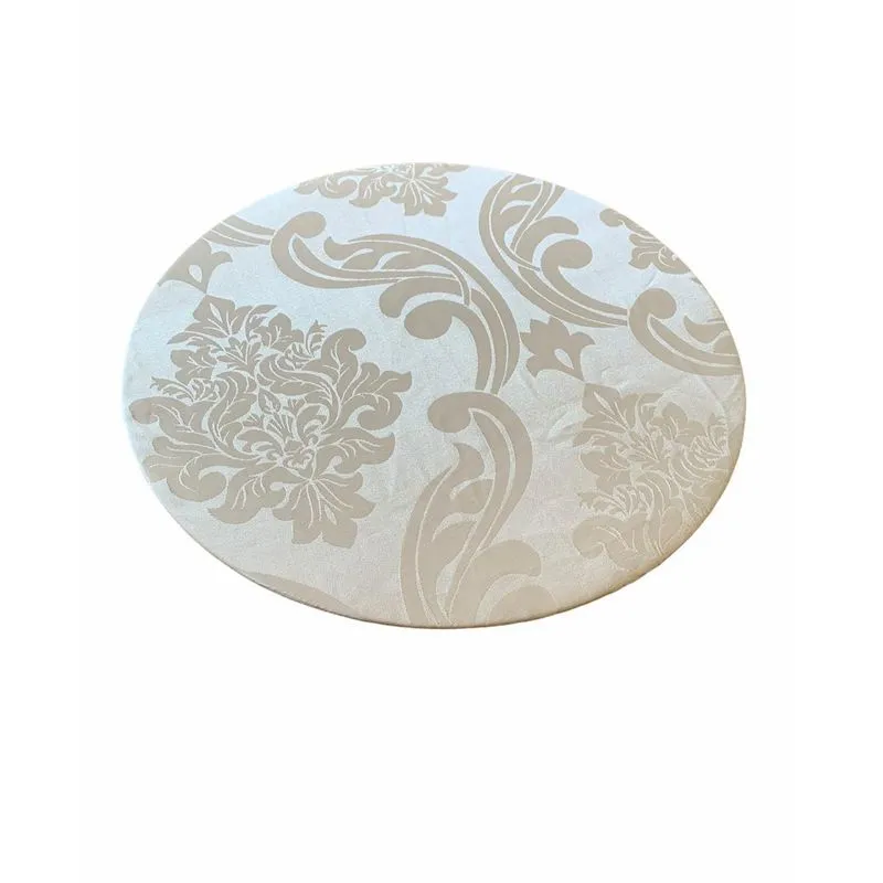 Kit 4 Capas De Sousplat Tecido Jacquard Liso - Palha