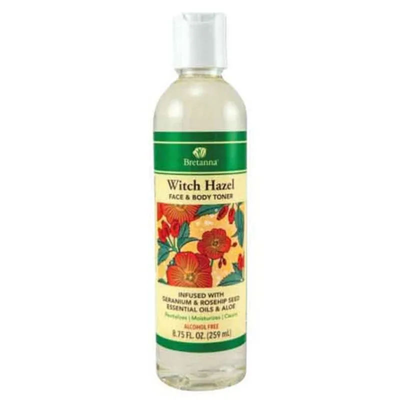 Witch Hazel Geranium Rose Hip 8,75 Onças Por Bretanna