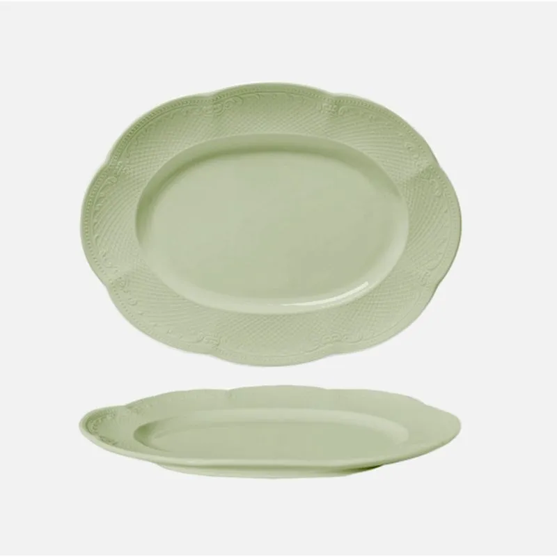 Travessa Oval Qualitier Noble Sage Green 36 cm