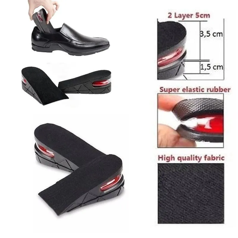 Palmilha elevador Aumente 5cm: Air Max Anti Impacto Em Pvc