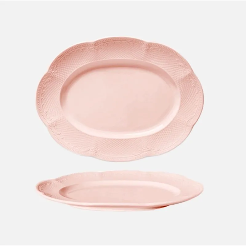 Travessa Oval Qualitier Noble Peach Tea 36 cm