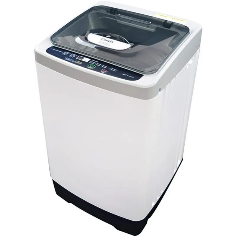 Panda 1.38 ft³ 10-lb Capacity Top Load Portable Washing Machine with Drain Pump, White
