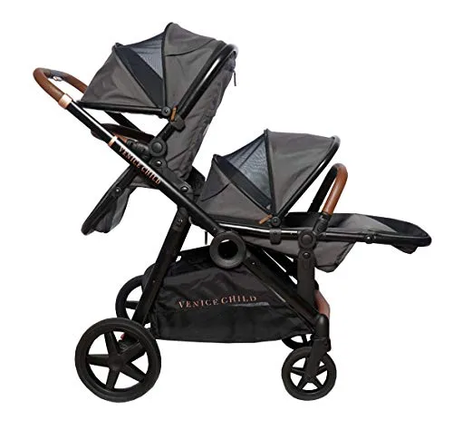 Double Stroller - Maverick - Twilight Gray Open Box