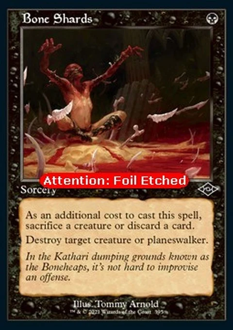 Bone Shards (395e) Etched / Near Mint