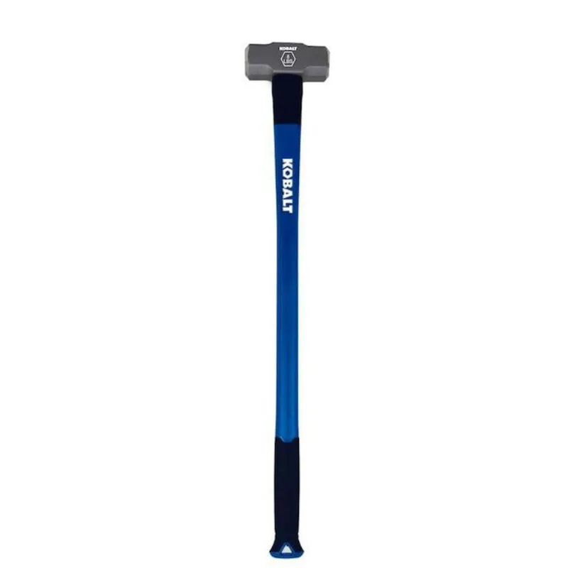 Kobalt Tempered High Carbon Steel and Fibreglass Sledge Hammer - 8-lbs - Black and Blue