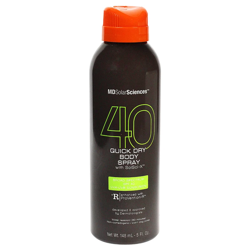 MDSolarSciences Quick Dry Body Spray SPF 40 by MDSolarSciences for Unisex - 5 oz Sunscreen 5 oz