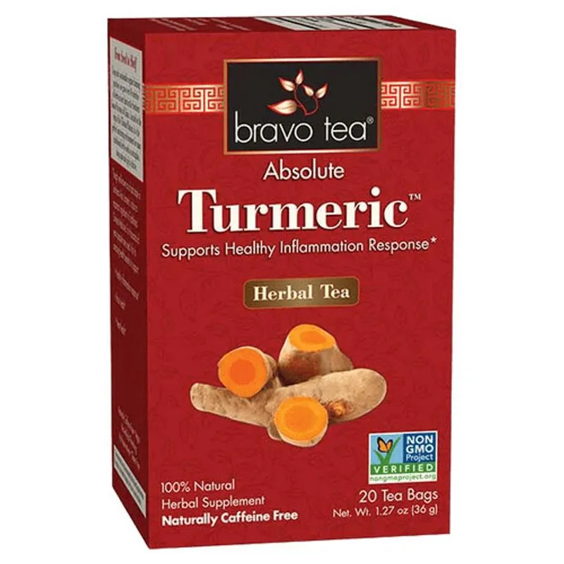 Absolute Tumeric Tea 20 Sacos Por Bravo Tea &amp; Herbs