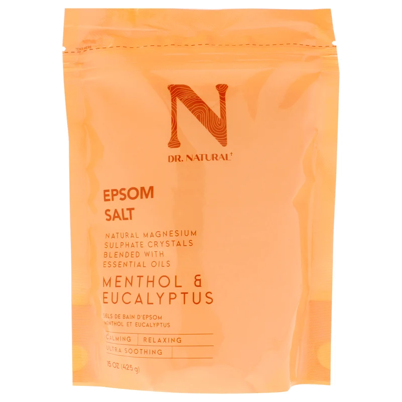 Dr. Natural Epsom Salt - Menthol and Eucalyptus by Dr. Natural for Unisex - 15 oz Bath Salt 15 oz