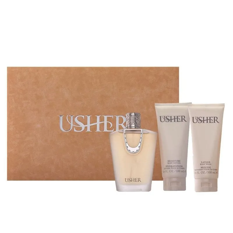 Conjunto De 3 Peças Usher Parfum Para Mulher.