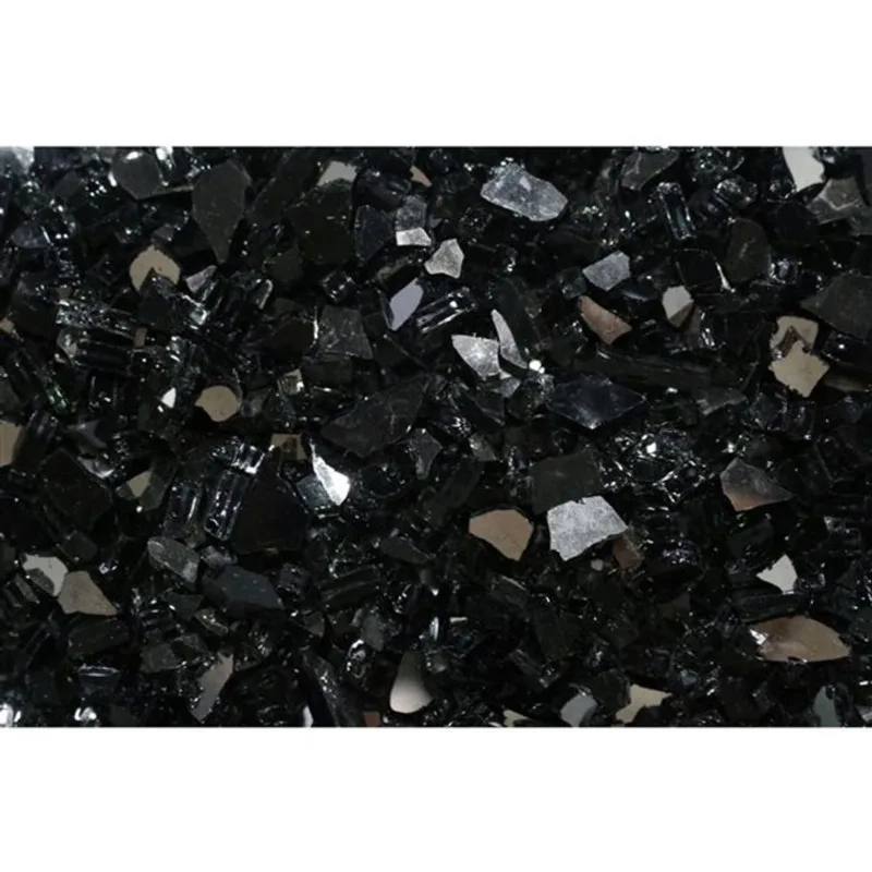 Elementi 1/4-in 25-lb Black Tempered Fire Glass